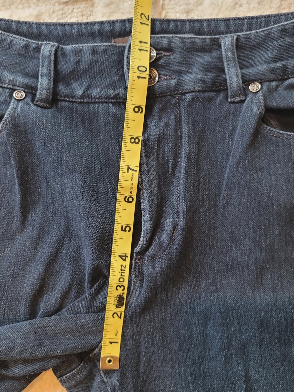 COLDWATER CREEK Dark Blue Straight-Leg Women's Jeans Size 10 - Picture 6 of 12